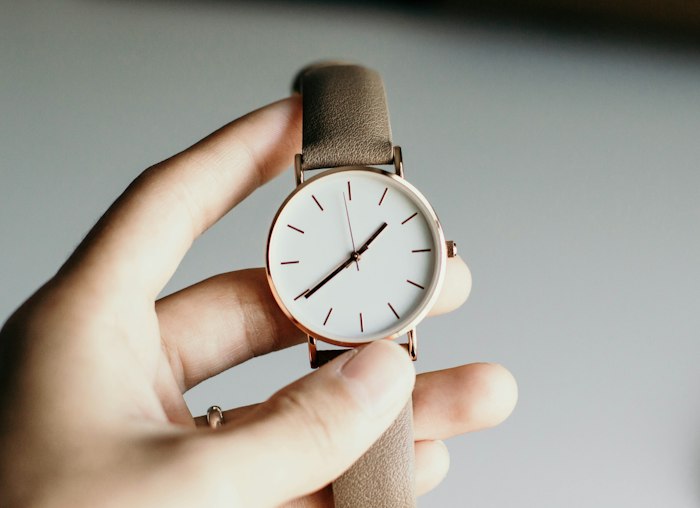 Man wearing a watch